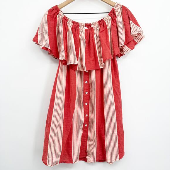 Faithful the Brand Amalfi Off Shoulder Mini Dress Size 8 (Small Flaw)‎ - Picture 3 of 14